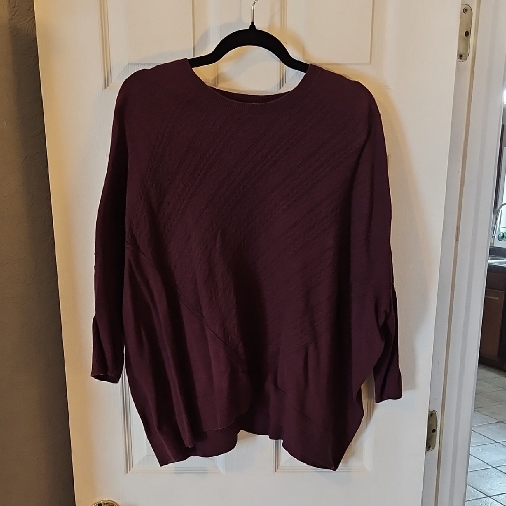 Simply Vera Vera Wang Plum Sweater